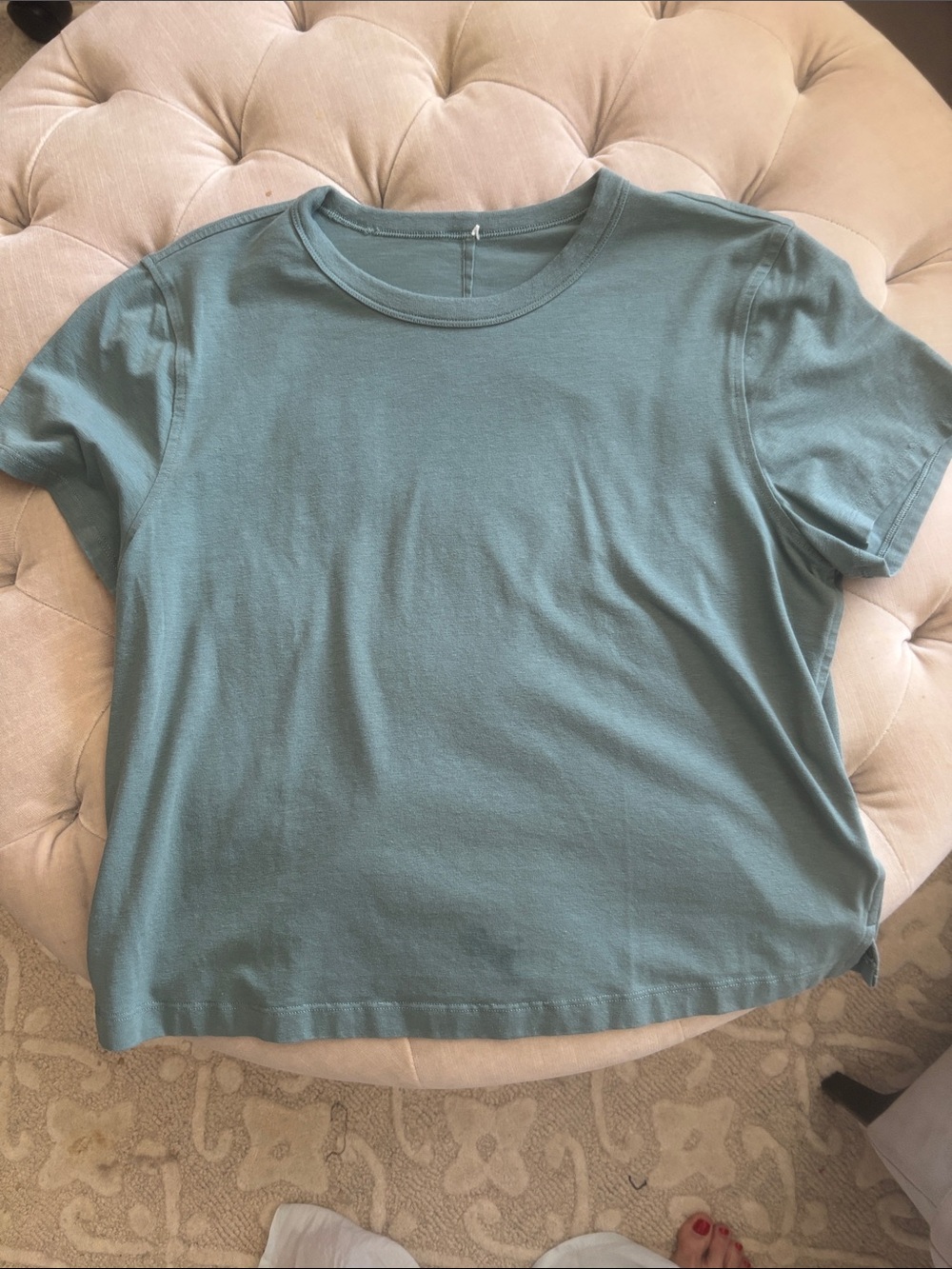 lululemon athletica Short Sleeve Crew Tee in Dusty Teal